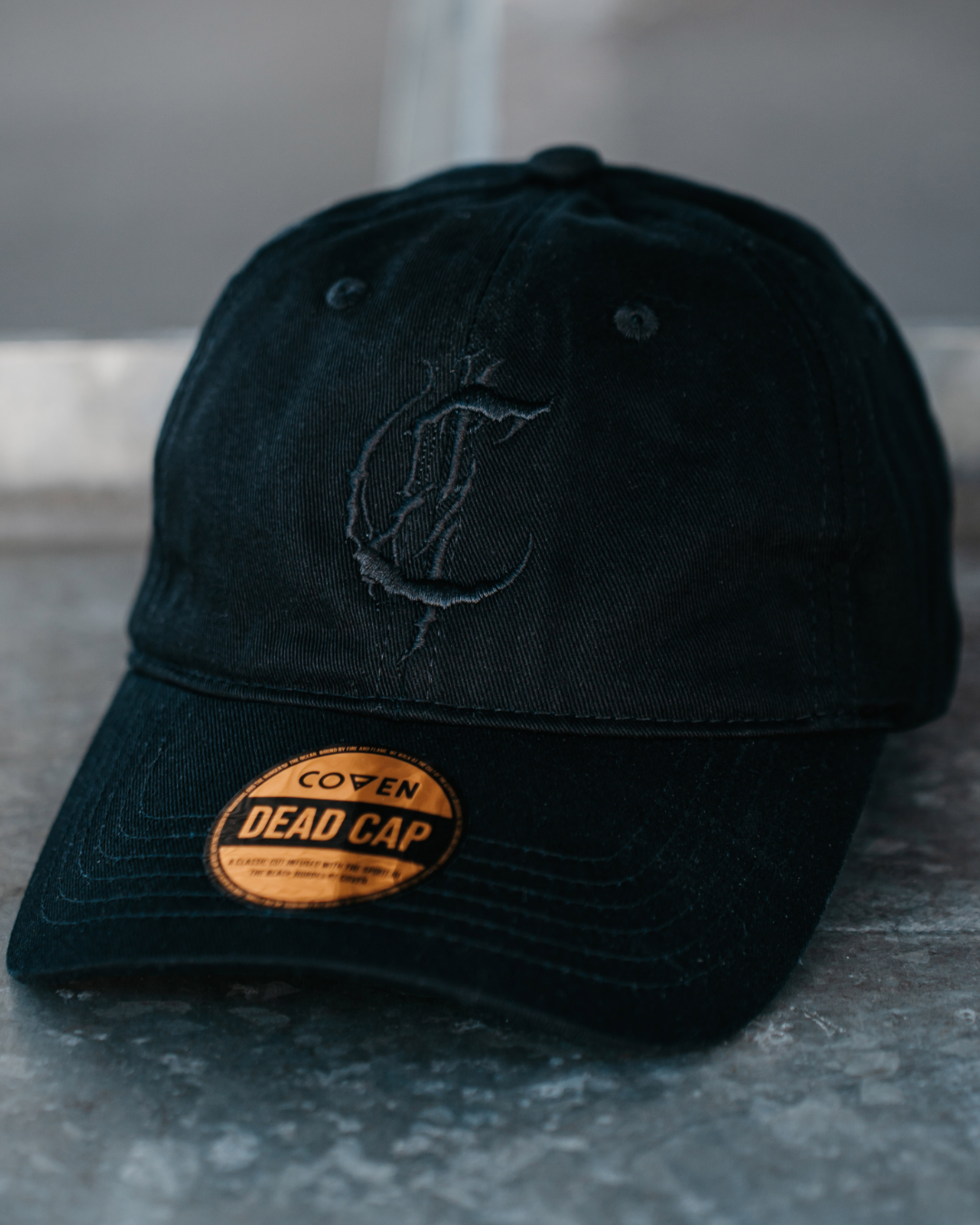 Dead Cap - Crest - Black on Black