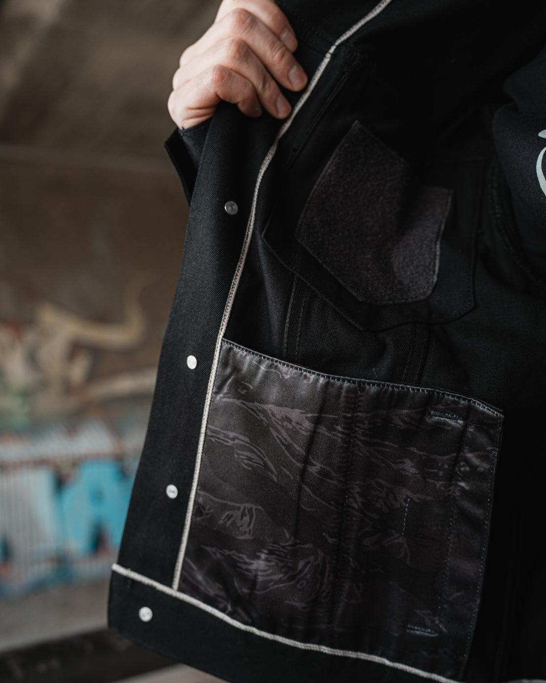 Coven - Trucker Jacket - The Wormshell - Black Loom