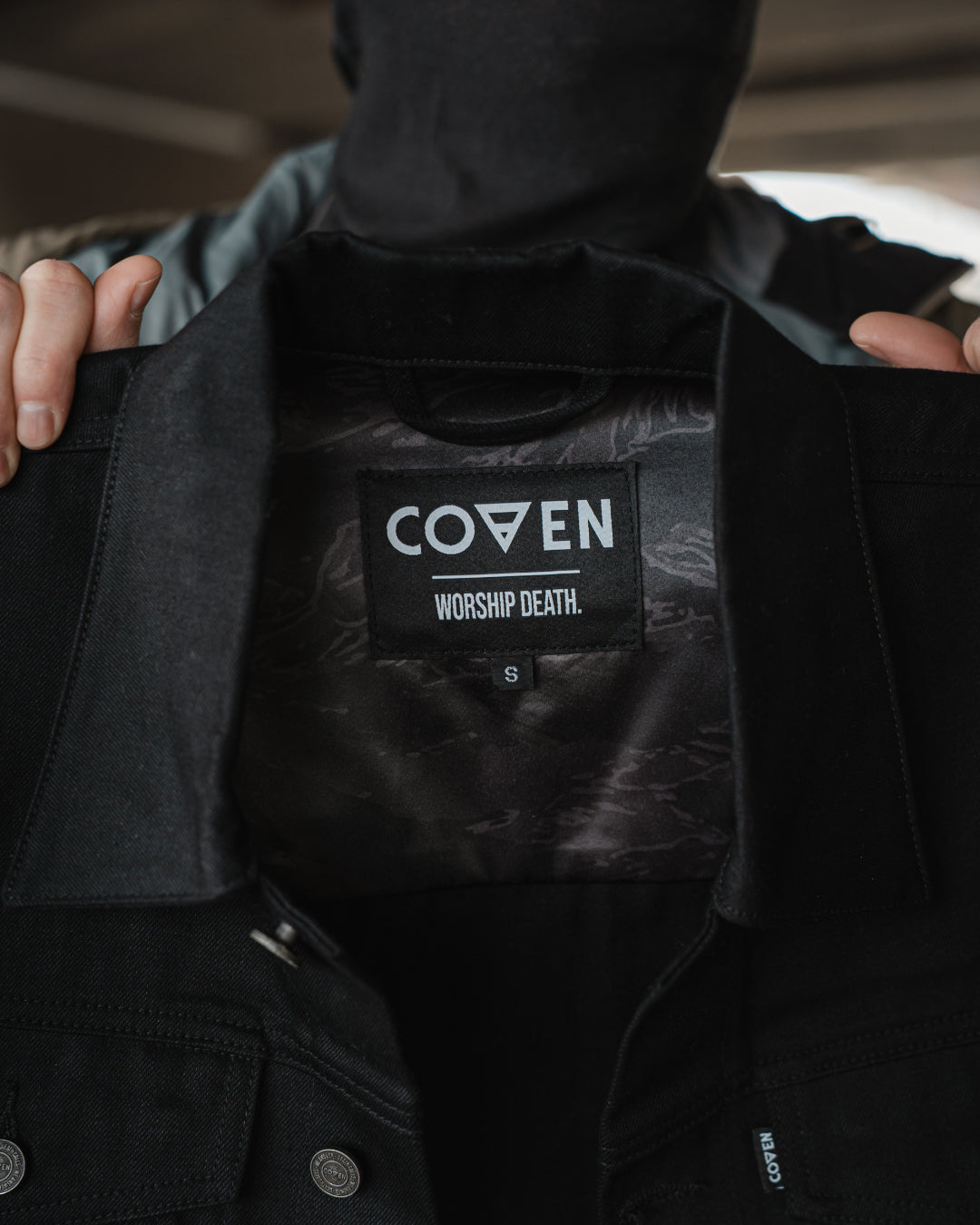 Coven - Trucker Jacket - The Wormshell - Black Loom