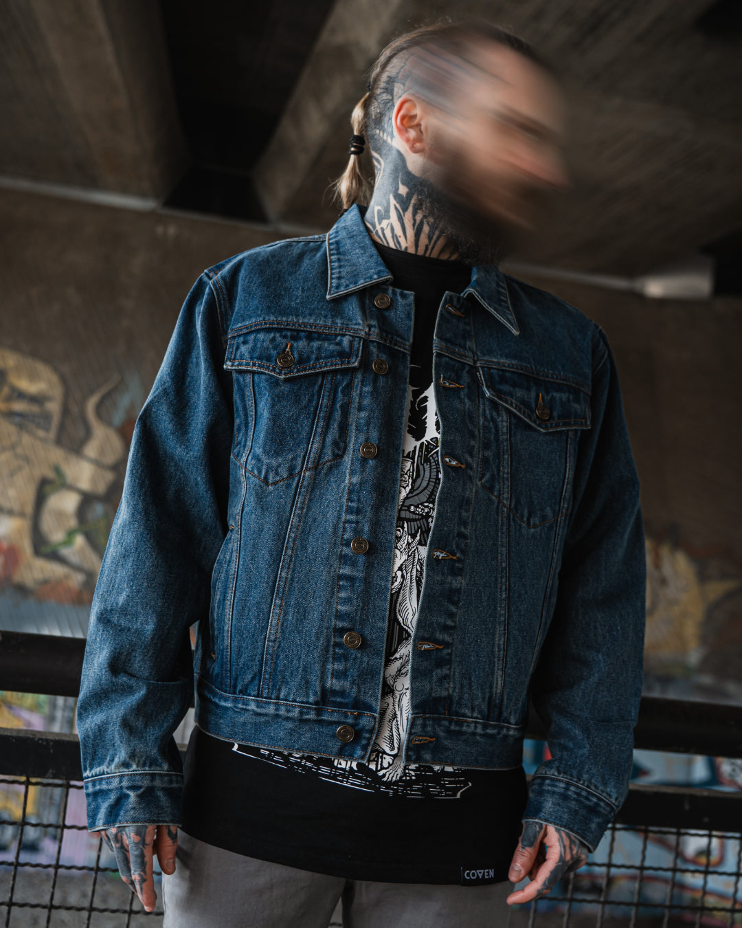 Coven - Trucker Jacket - The Wormshell - Drowned indigo