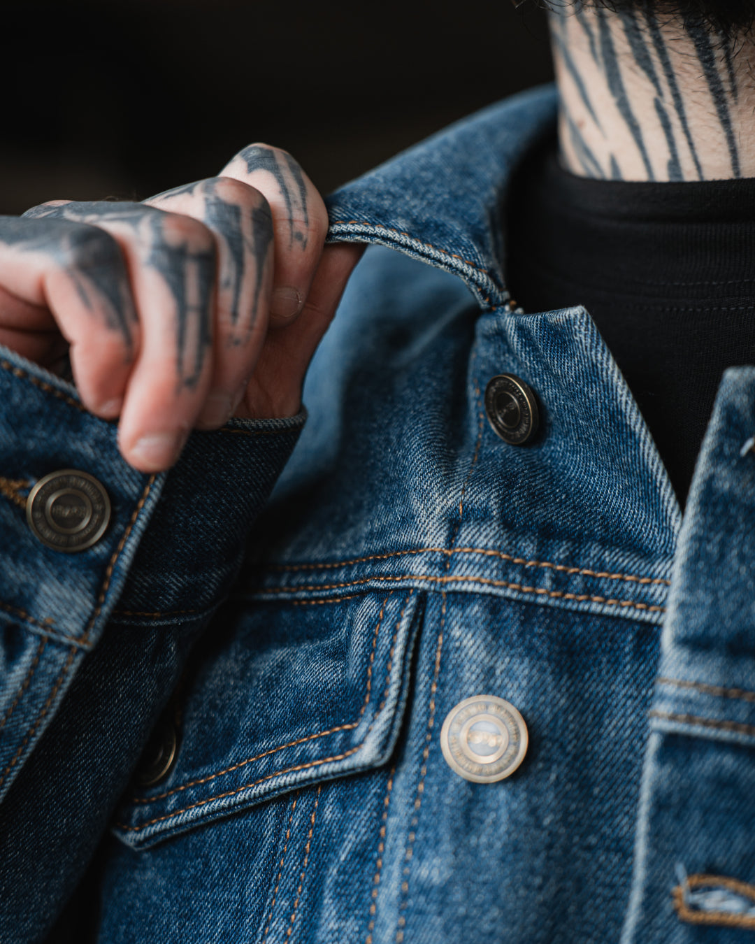Coven - Trucker Jacket - The Wormshell - Drowned indigo