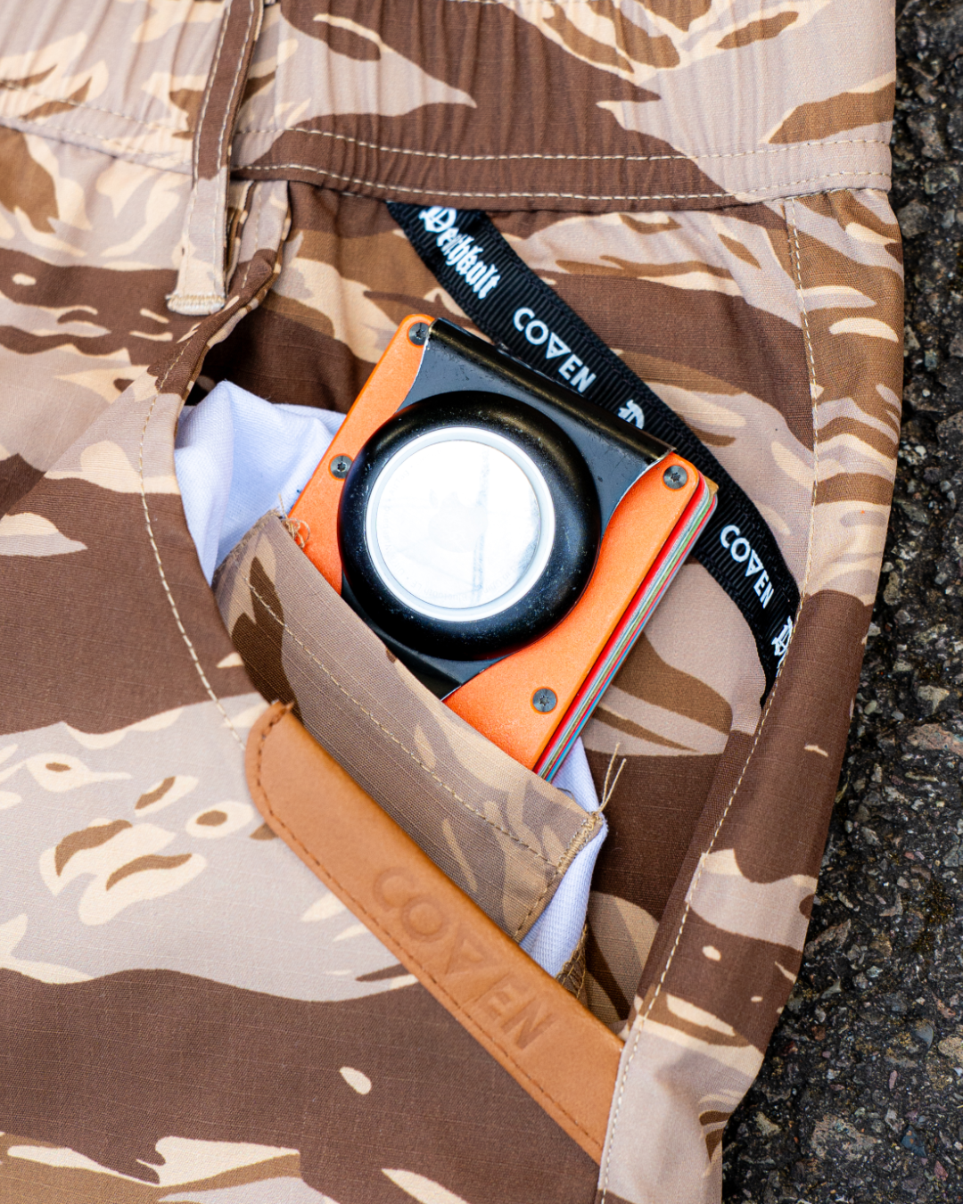 Cutthroat Shorts - tigerstripe desert