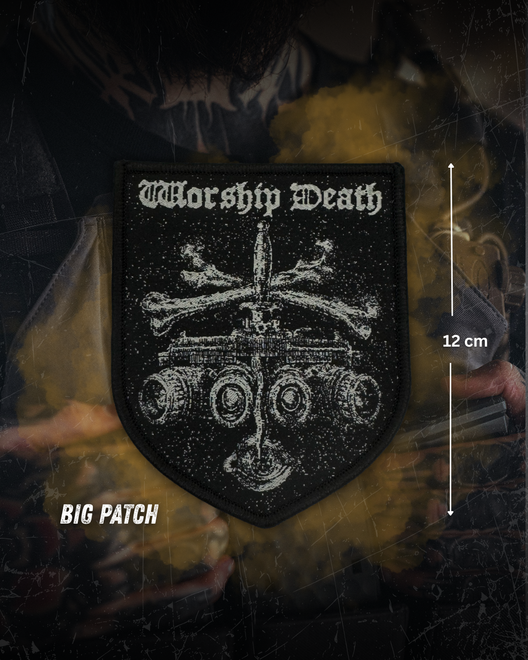Worship Death - lim. 200 - Patch - EXTRA BIG - ELITE NEWSLETTER SPECIAL