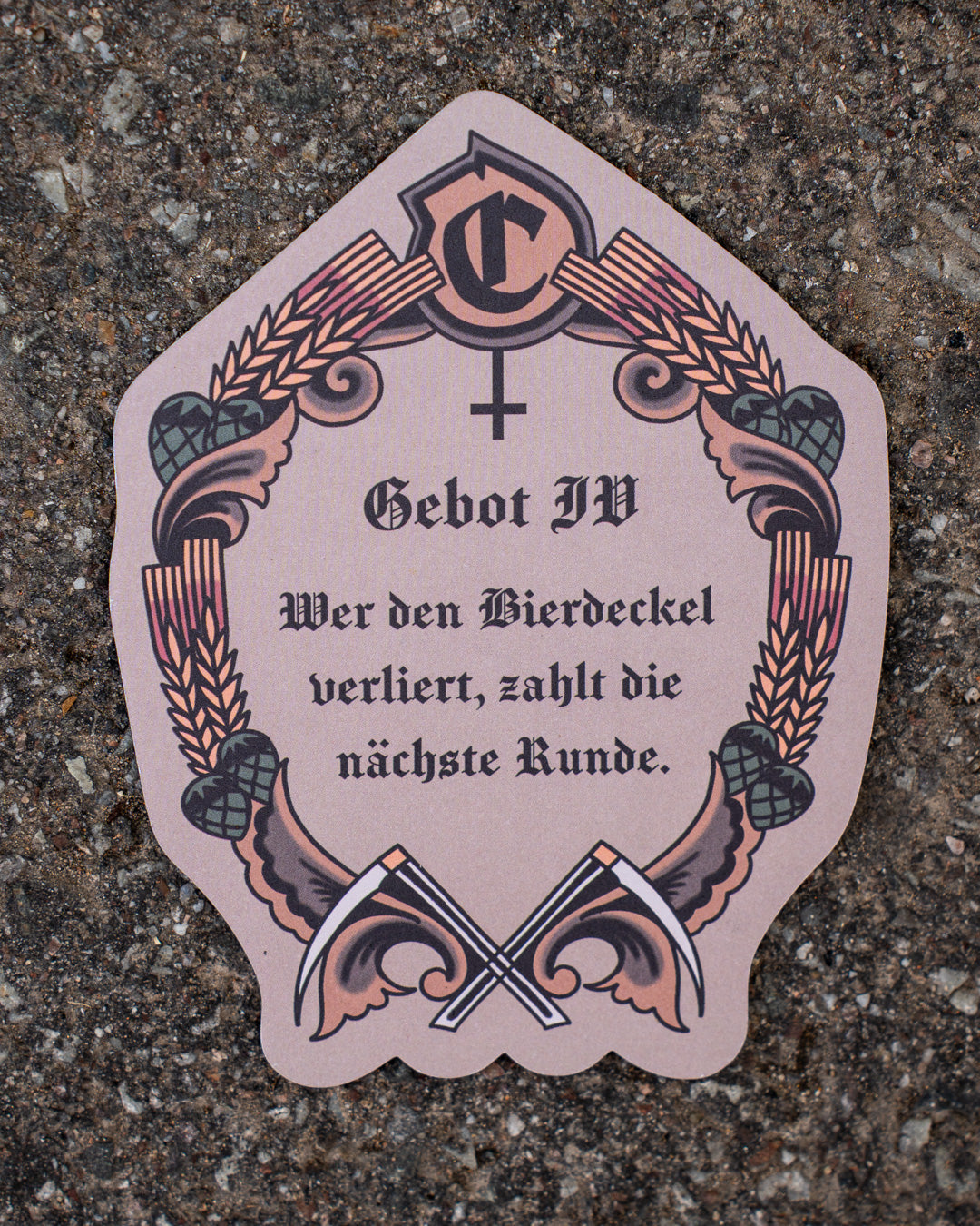 Die Fünf Gebote - Bierdeckel Set