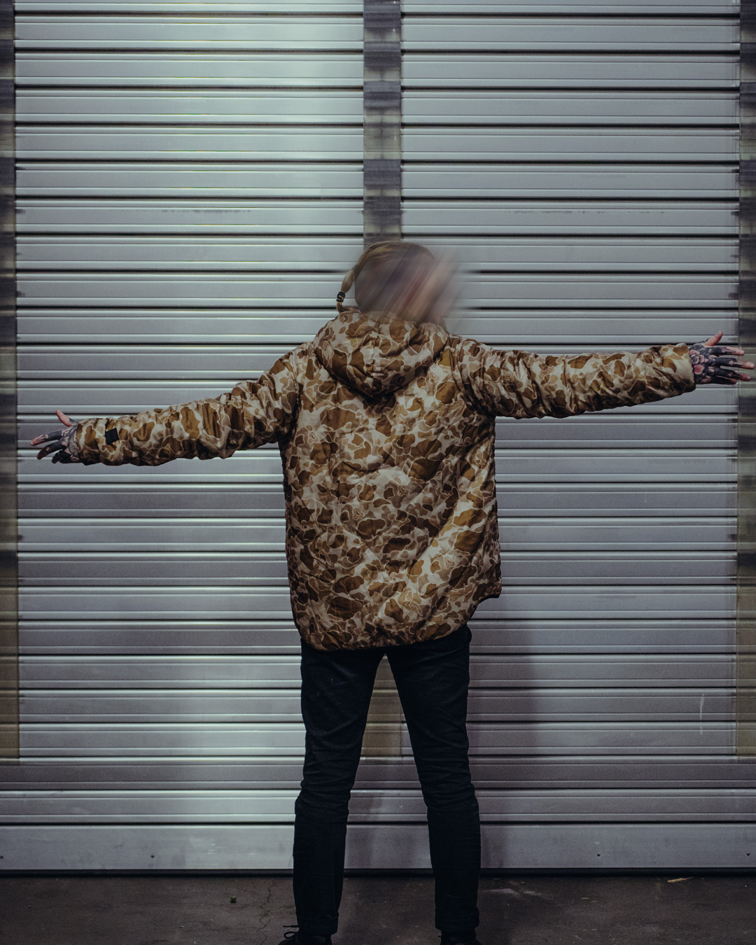 The Sherpie - Woobie / Sherpa Hybrid Jacket - M1942 Frogskin arid / brown