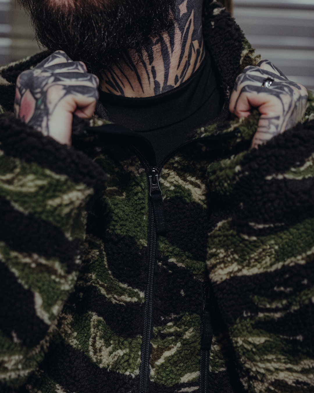 The Snugg - Sherpa Jacket - Tigerstripe classic V2.0