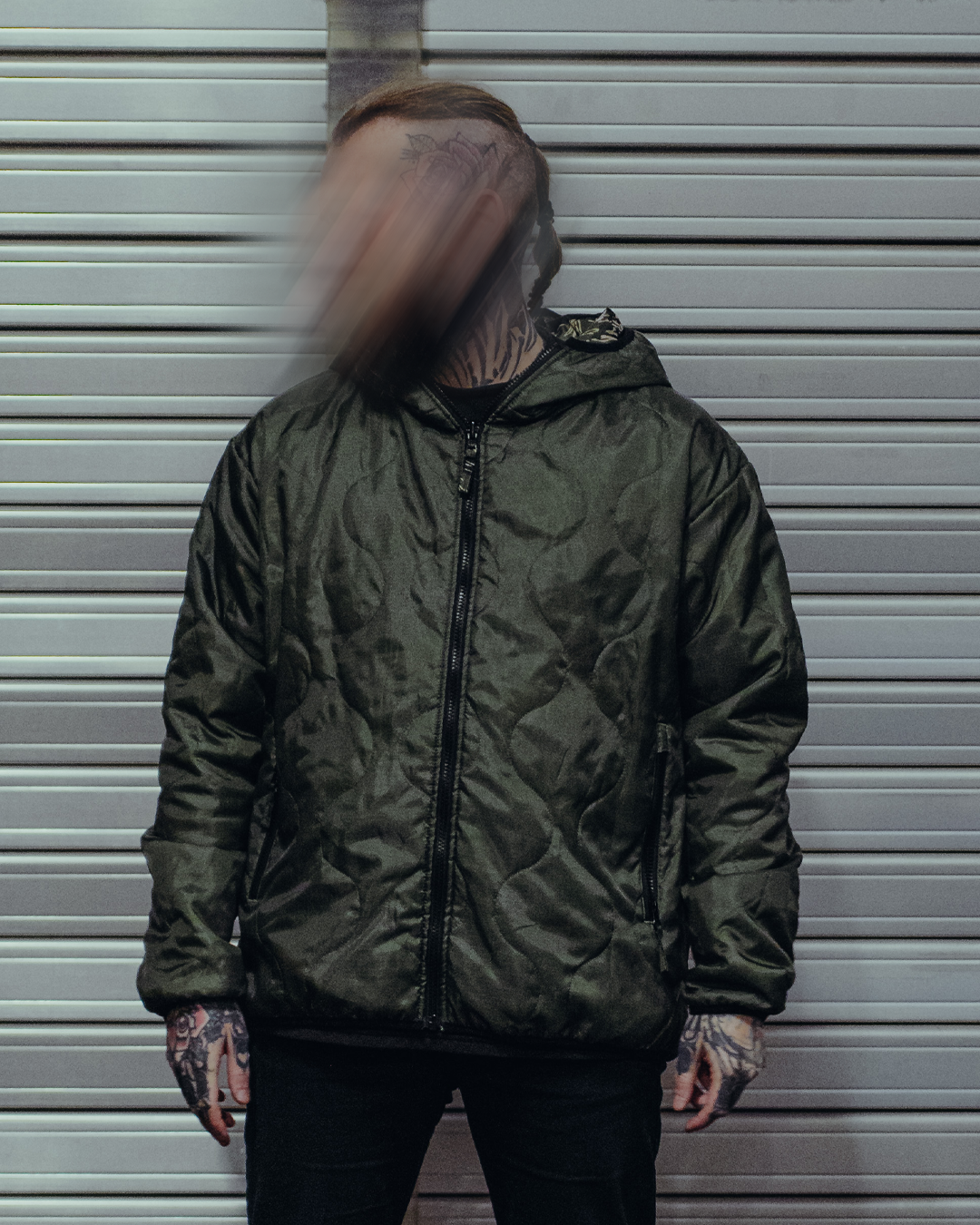 Woobie Jacket V2.0 - Tigerstripe classic / green reversible