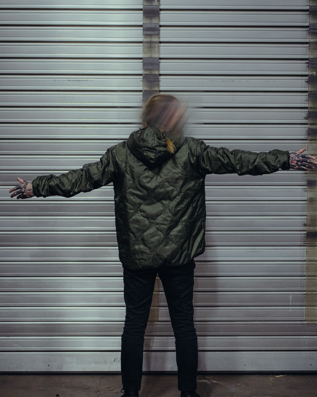 Woobie Jacket V2.0 - Tigerstripe classic / green reversible