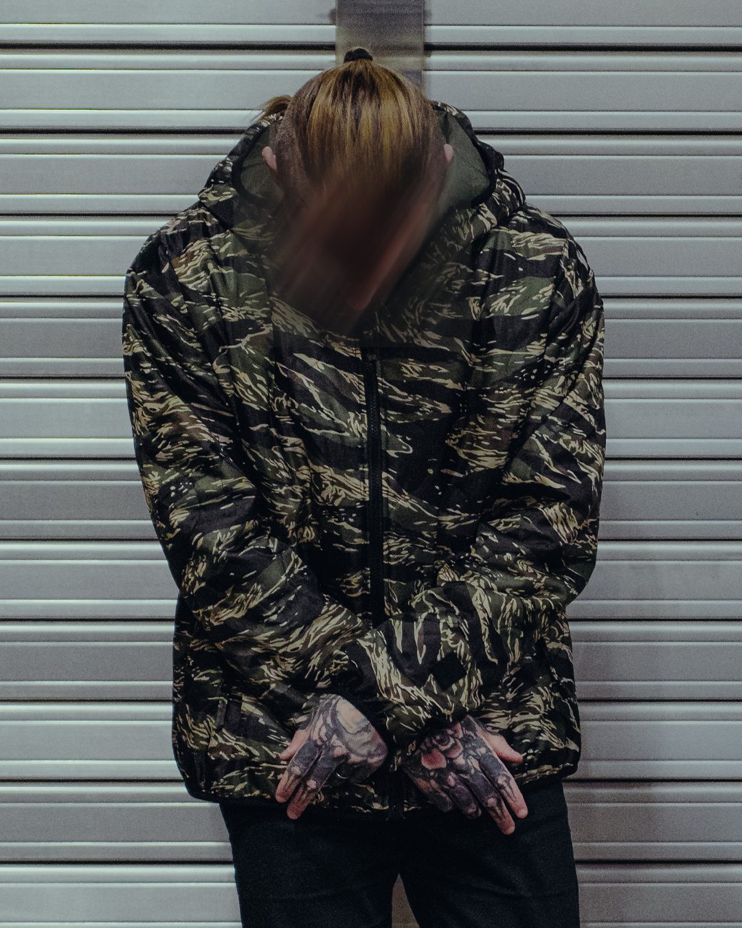 Woobie Jacket V2.0 - Tigerstripe classic / green reversible