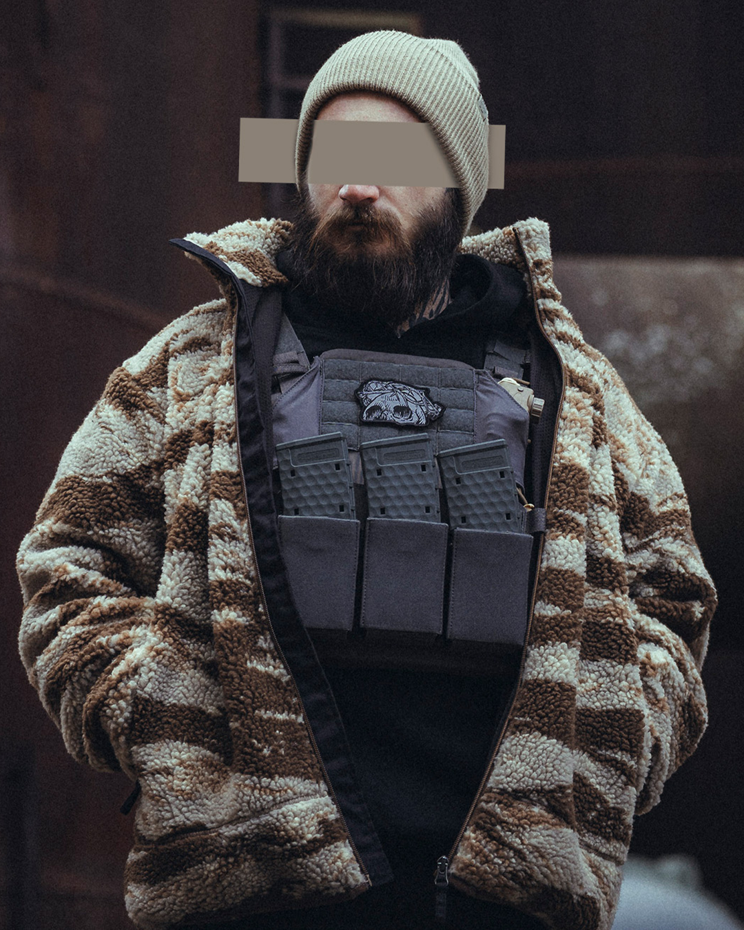 The Snugg - Sherpa Jacket - Tigerstripe desert