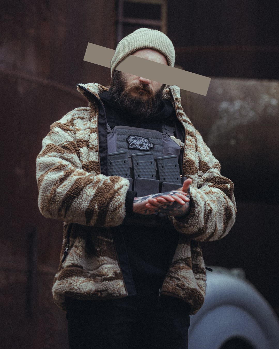 The Snugg - Sherpa Jacket - Tigerstripe desert