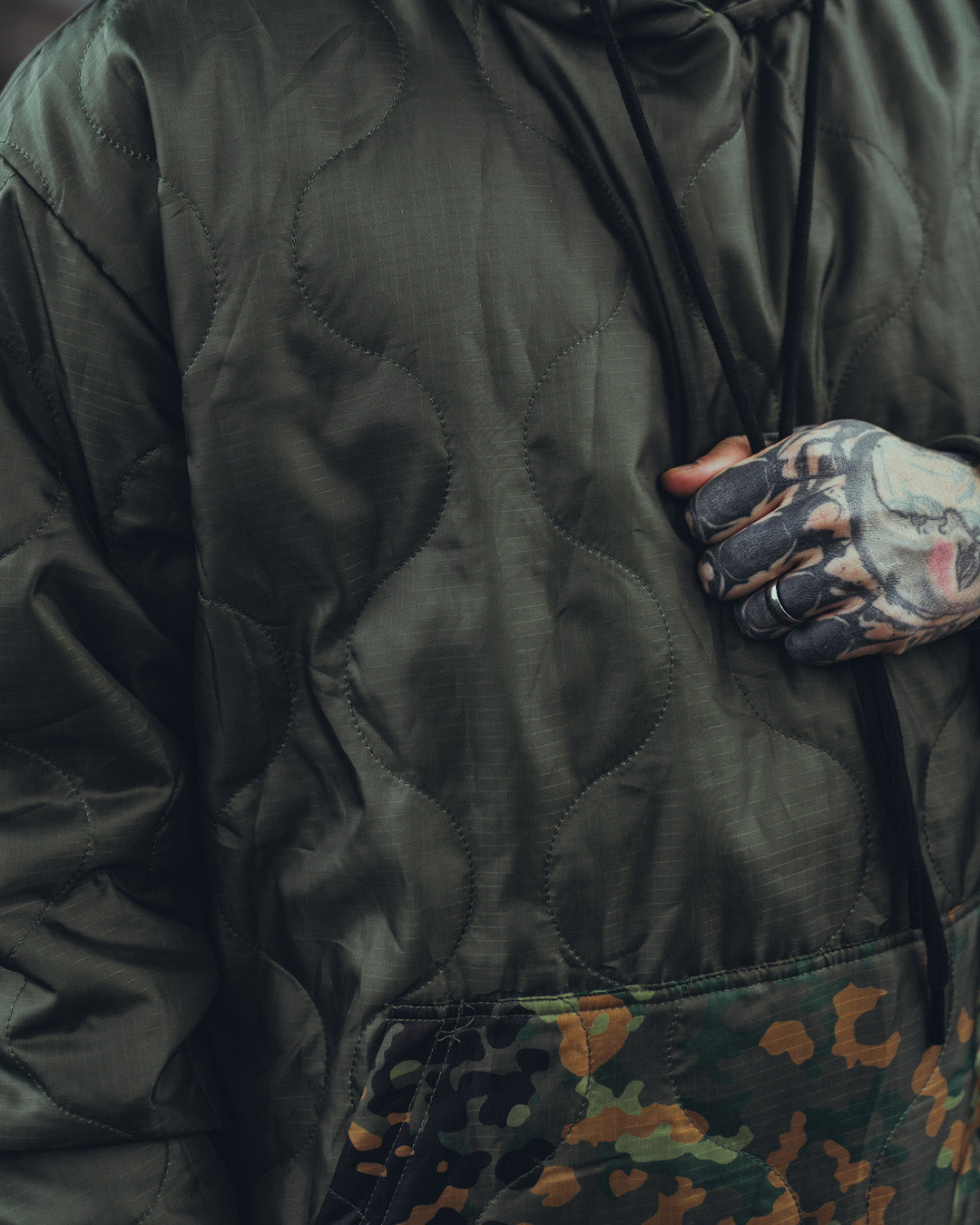 Woobie Hoodie V2.0 - Leiden im Felde Special - Flecktarn / Ranger green