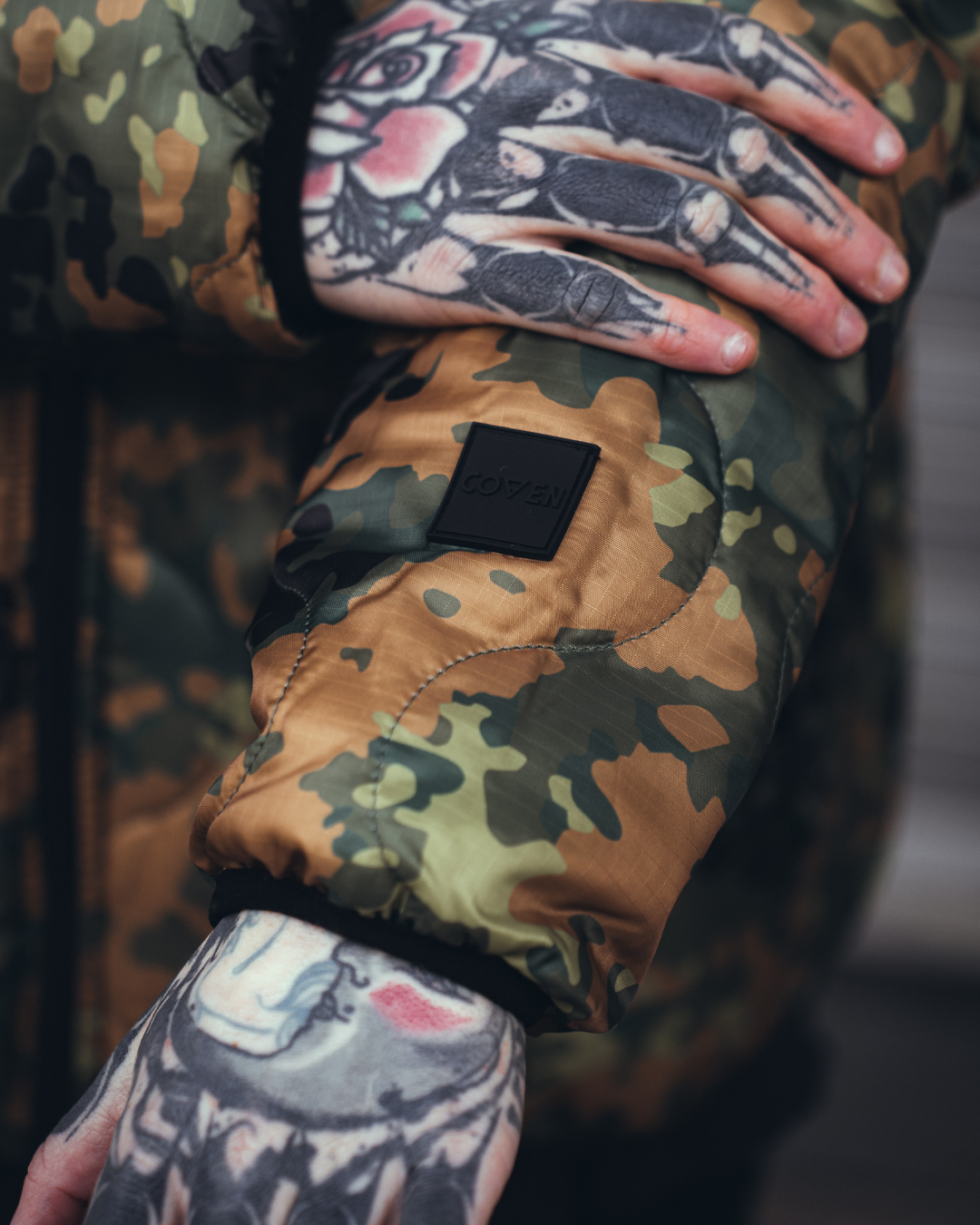 Woobie Jacket V2.0 - flecktarn / Raindrop / EinStrichkeinStrich reversible