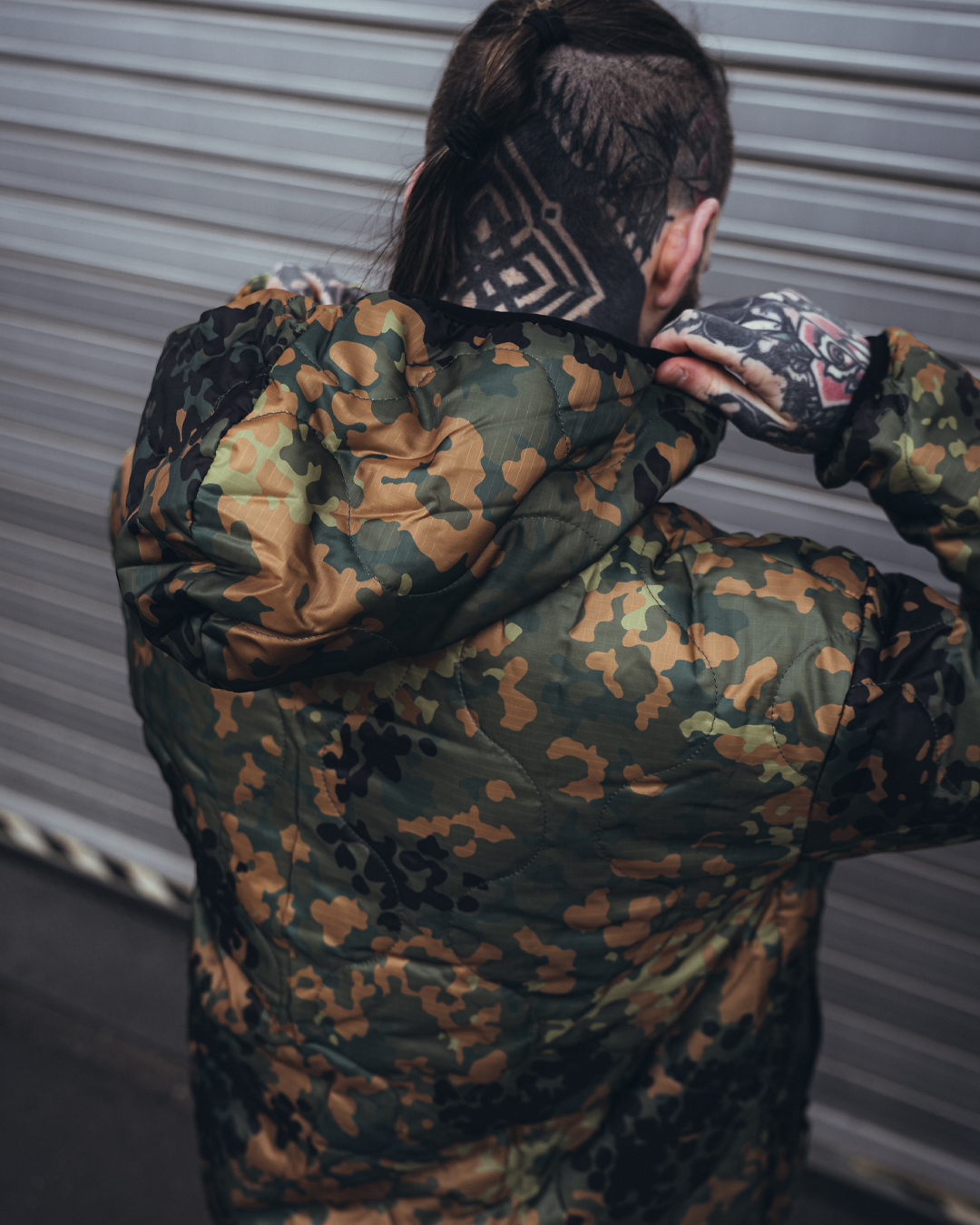Woobie Jacket V2.0 - flecktarn / Raindrop / EinStrichkeinStrich reversible