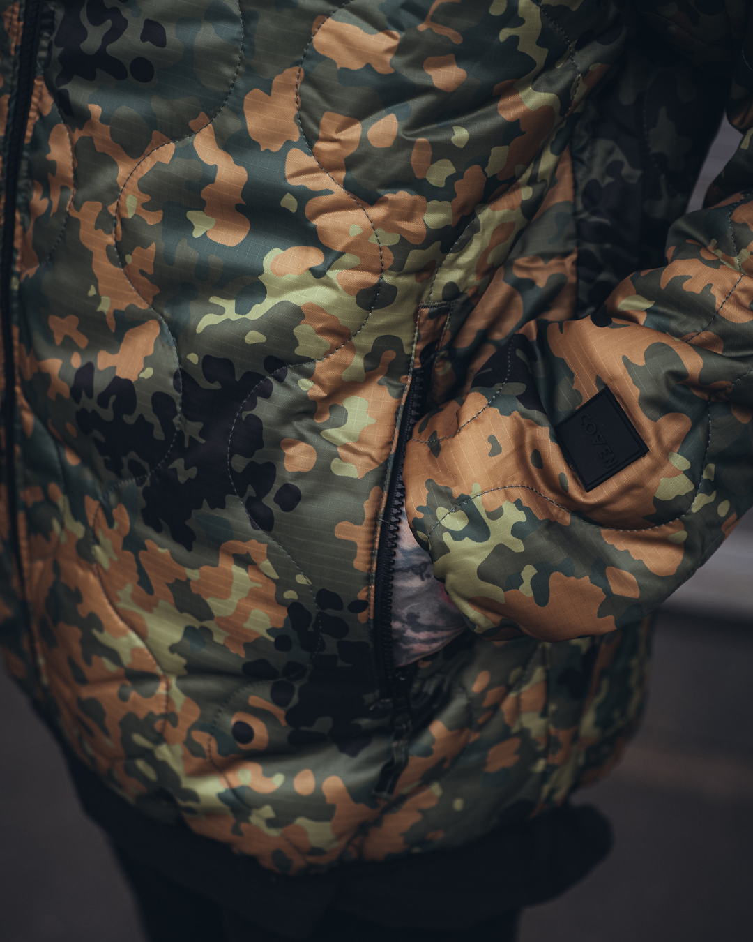 Woobie Jacket V2.0 - flecktarn / Raindrop / EinStrichkeinStrich reversible