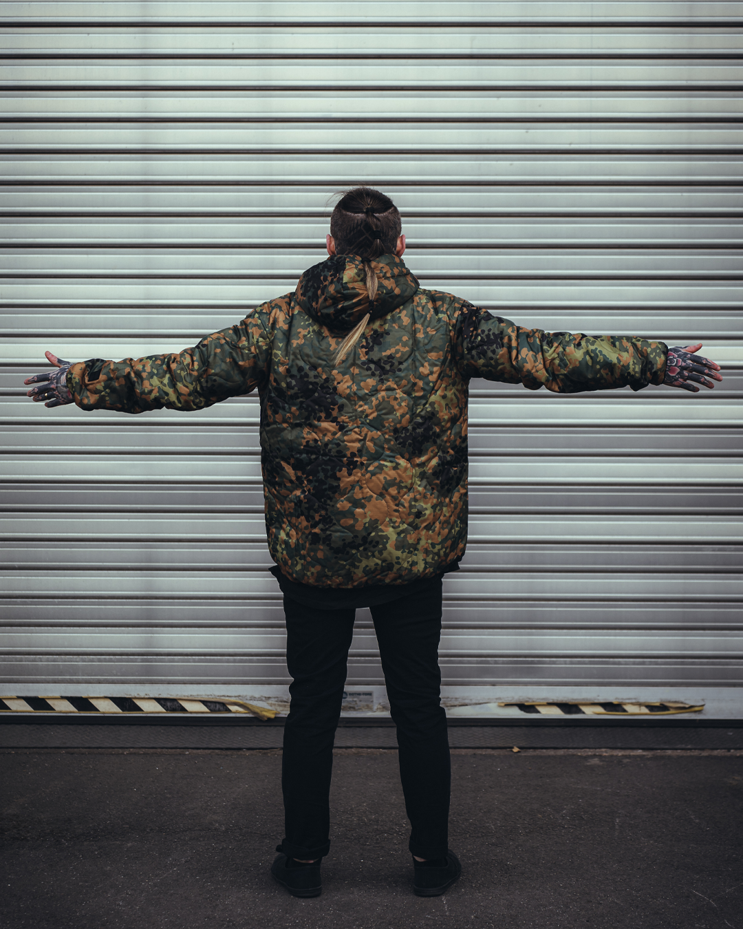 Woobie Jacket V2.0 - flecktarn / Raindrop / EinStrichkeinStrich reversible