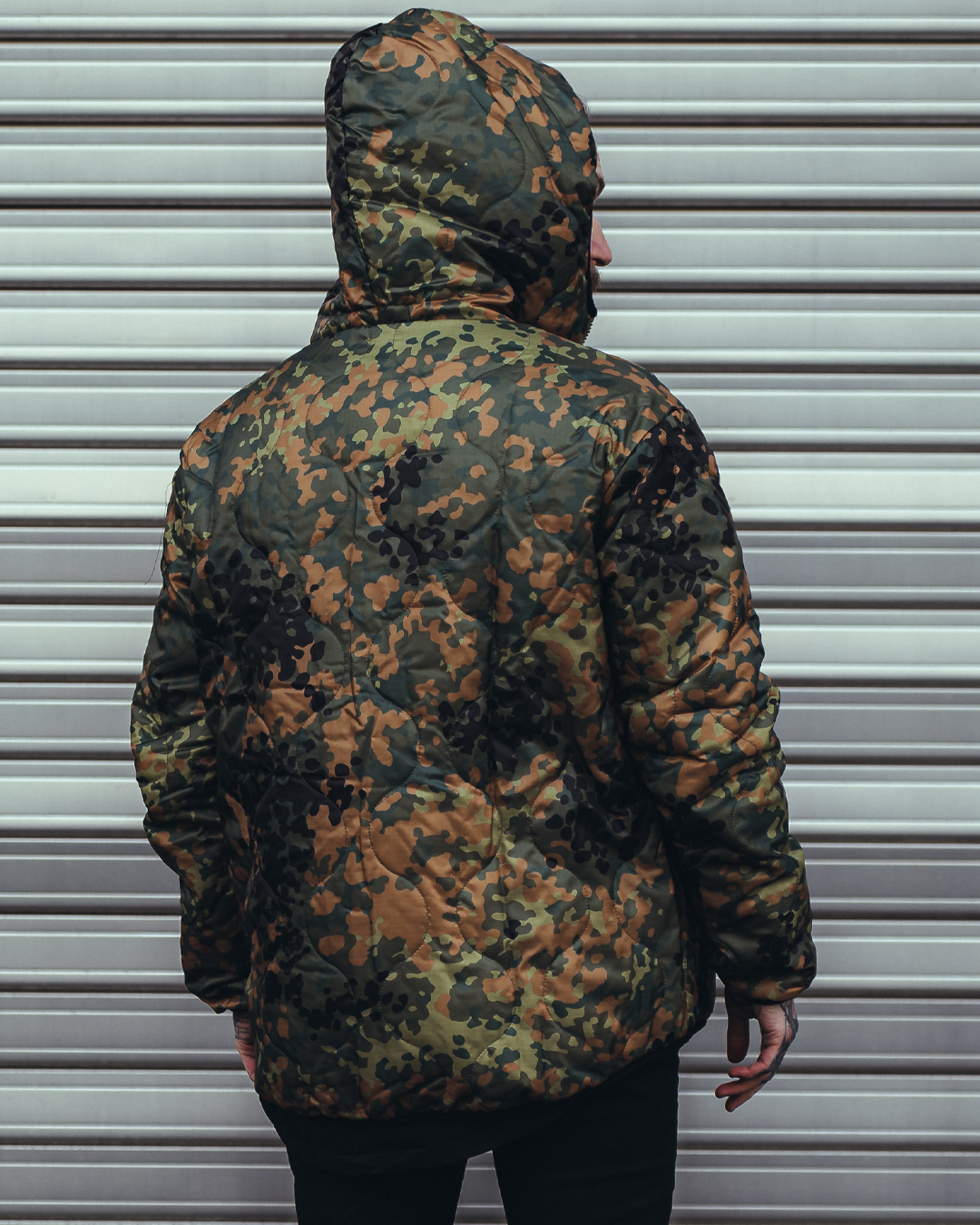 Woobie Jacket V2.0 - flecktarn / Raindrop / EinStrichkeinStrich reversible