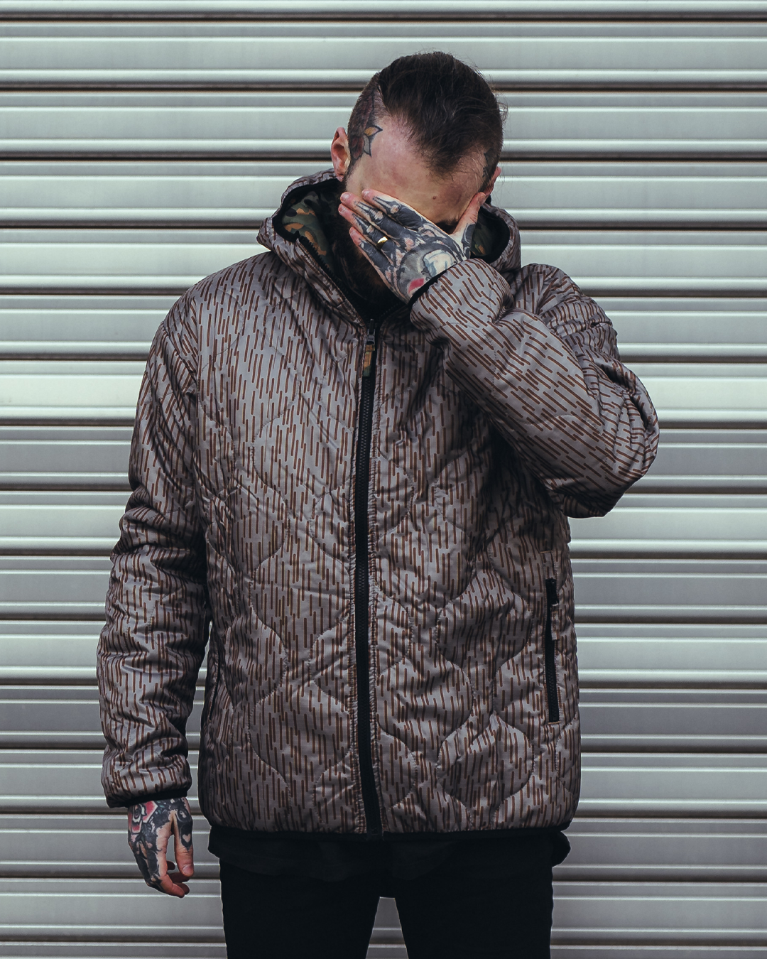 Woobie Jacket V2.0 - flecktarn / Raindrop / EinStrichkeinStrich reversible