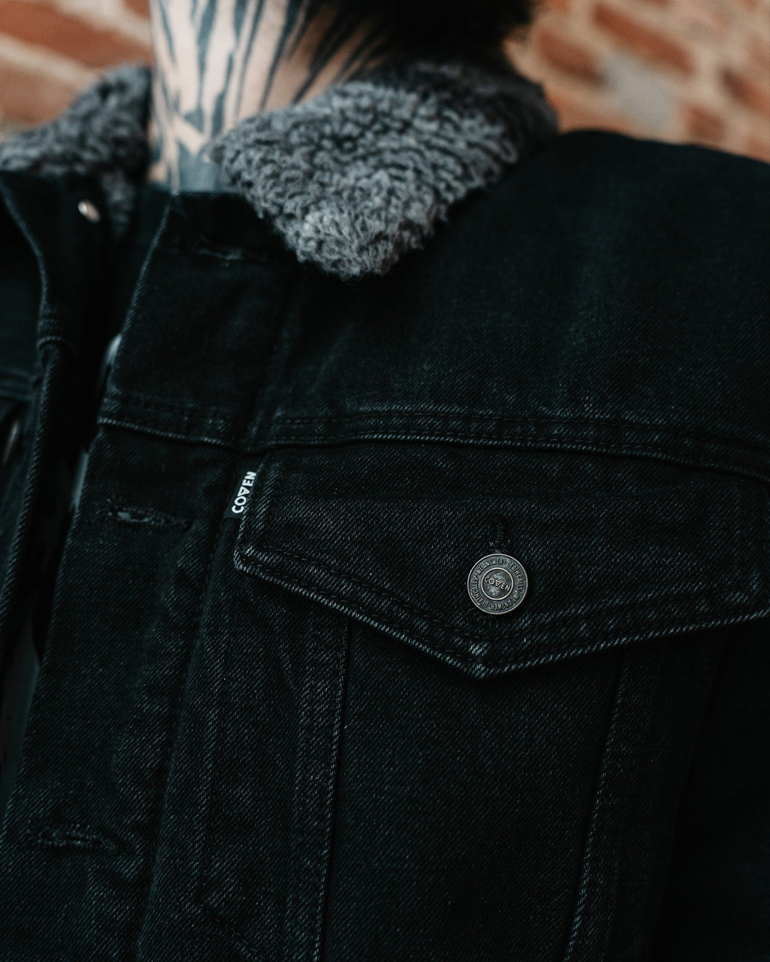 Coven - Winter Trucker Jacket - Wormshell of Black Winter