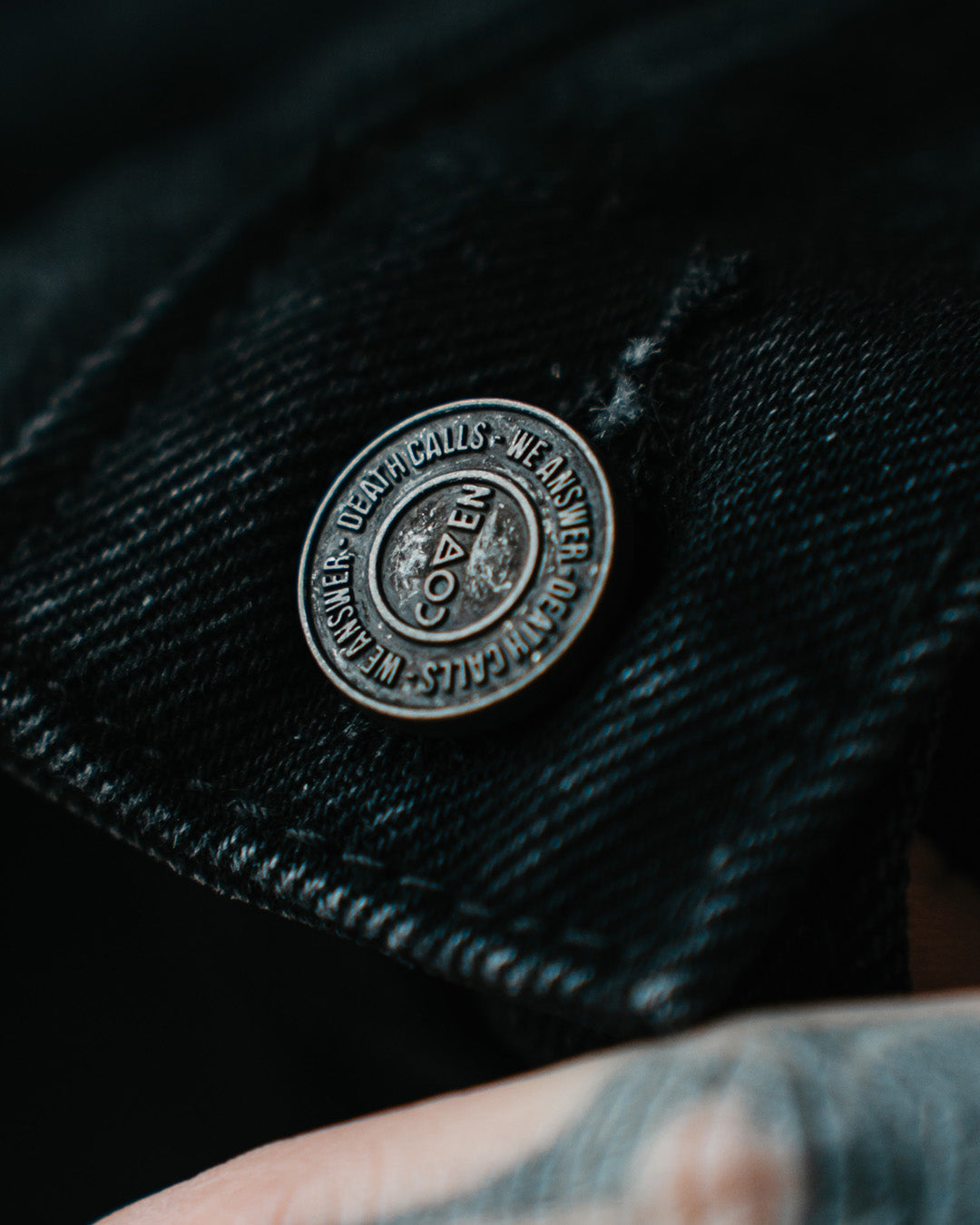 Coven - Winter Trucker Jacket - Wormshell of Black Winter