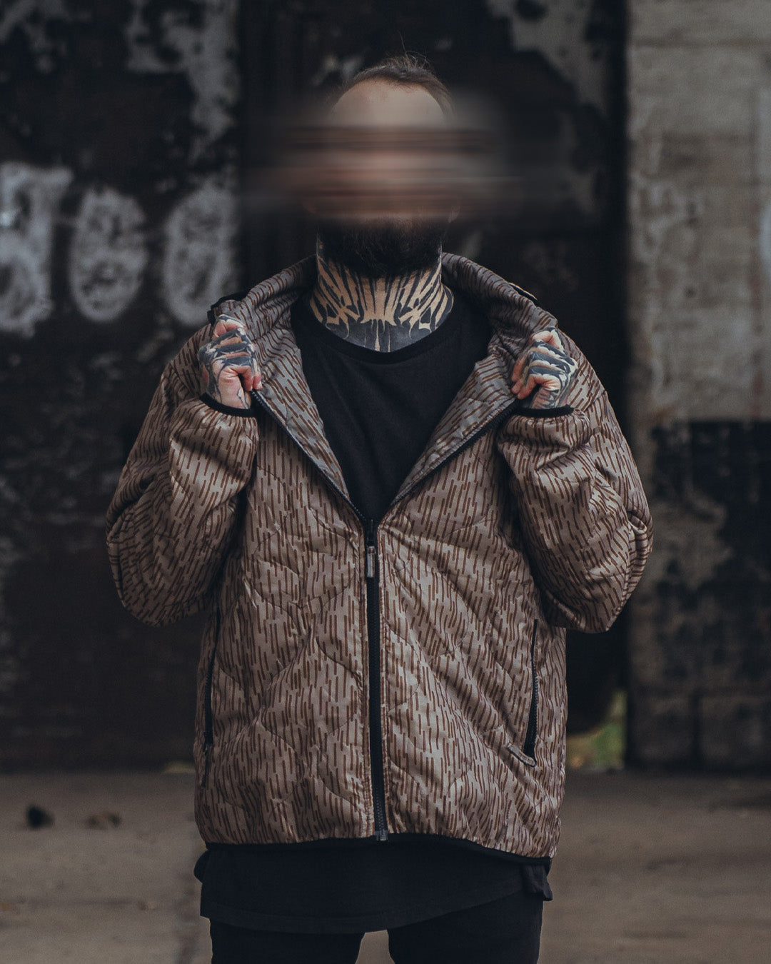 Woobie Jacket V2.0 - Raindrop / EinStrichkeinStrich reversible