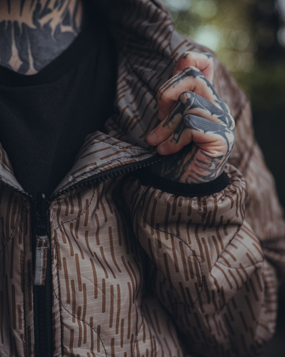 Woobie Jacket V2.0 - Raindrop / EinStrichkeinStrich reversible