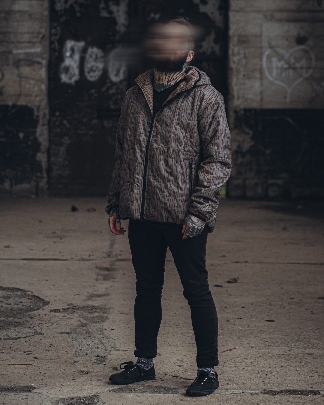 Woobie Jacket V2.0 - Raindrop / EinStrichkeinStrich reversible