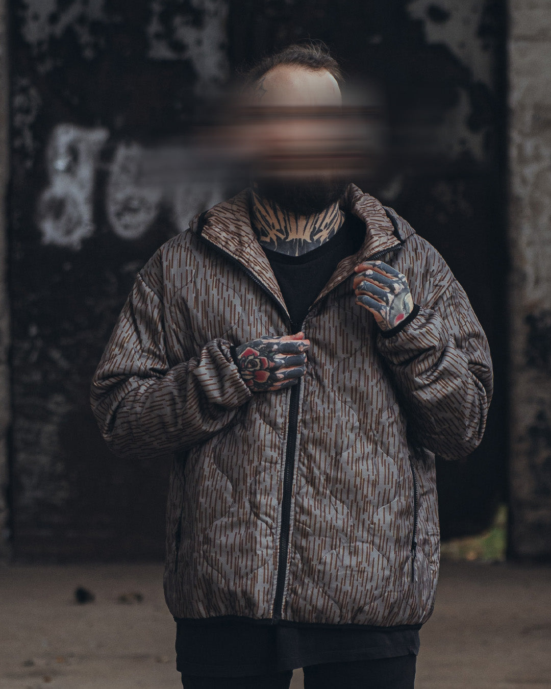 Woobie Jacket V2.0 - Raindrop / EinStrichkeinStrich reversible