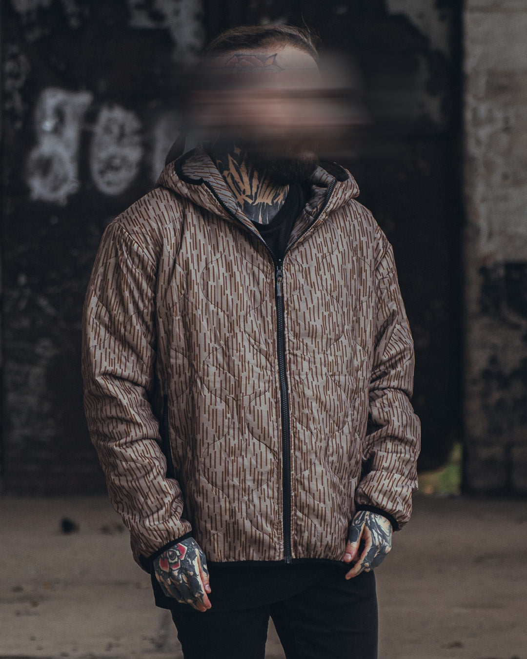 Woobie Jacket V2.0 - Raindrop / EinStrichkeinStrich reversible