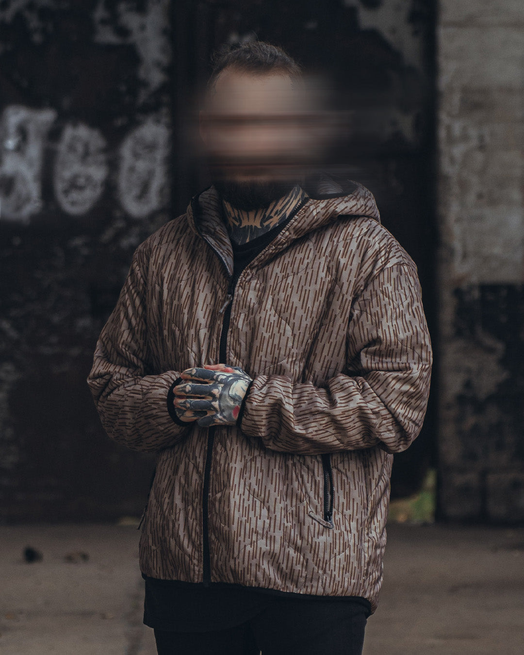 Woobie Jacket V2.0 - Raindrop / EinStrichkeinStrich reversible