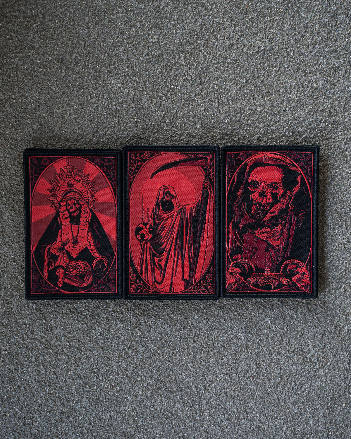 Dia de los Muertos Patch Set, Blutzauber Edition, alle drei Motive