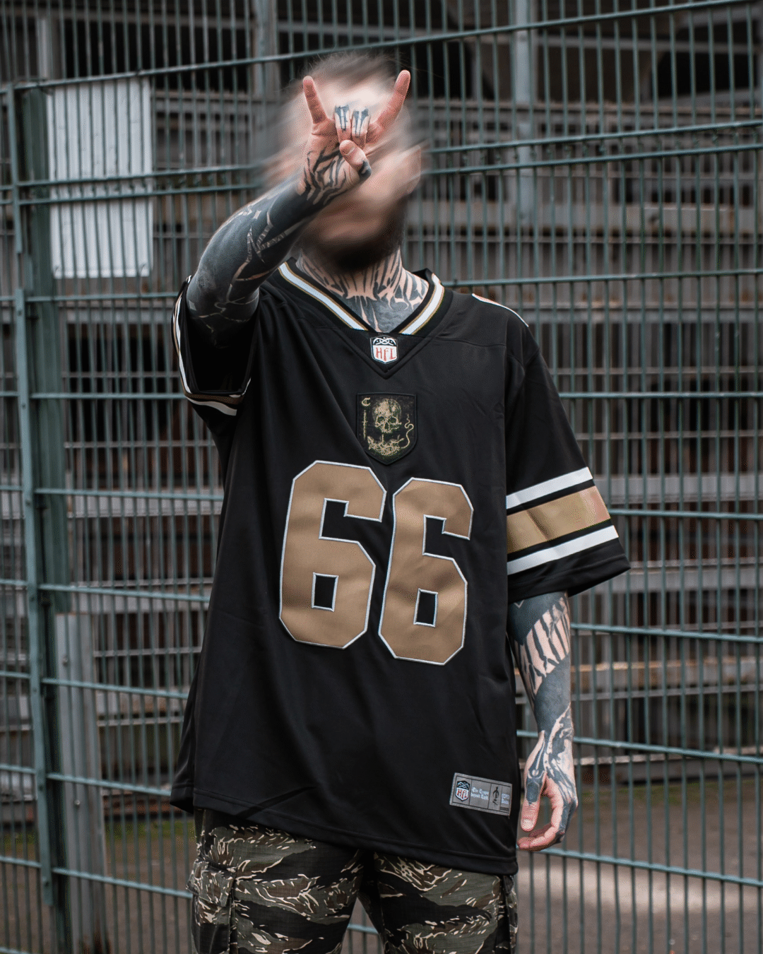 Coven - Hellfire League 2026 - American Football Jersey - Blackgold Dominion