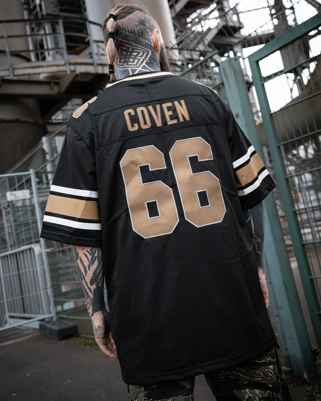 Coven - Hellfire League 2026 - American Football Jersey - Blackgold Dominion