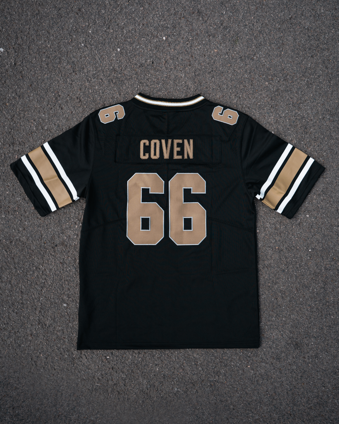 Coven - Hellfire League 2026 - American Football Jersey - Blackgold Dominion