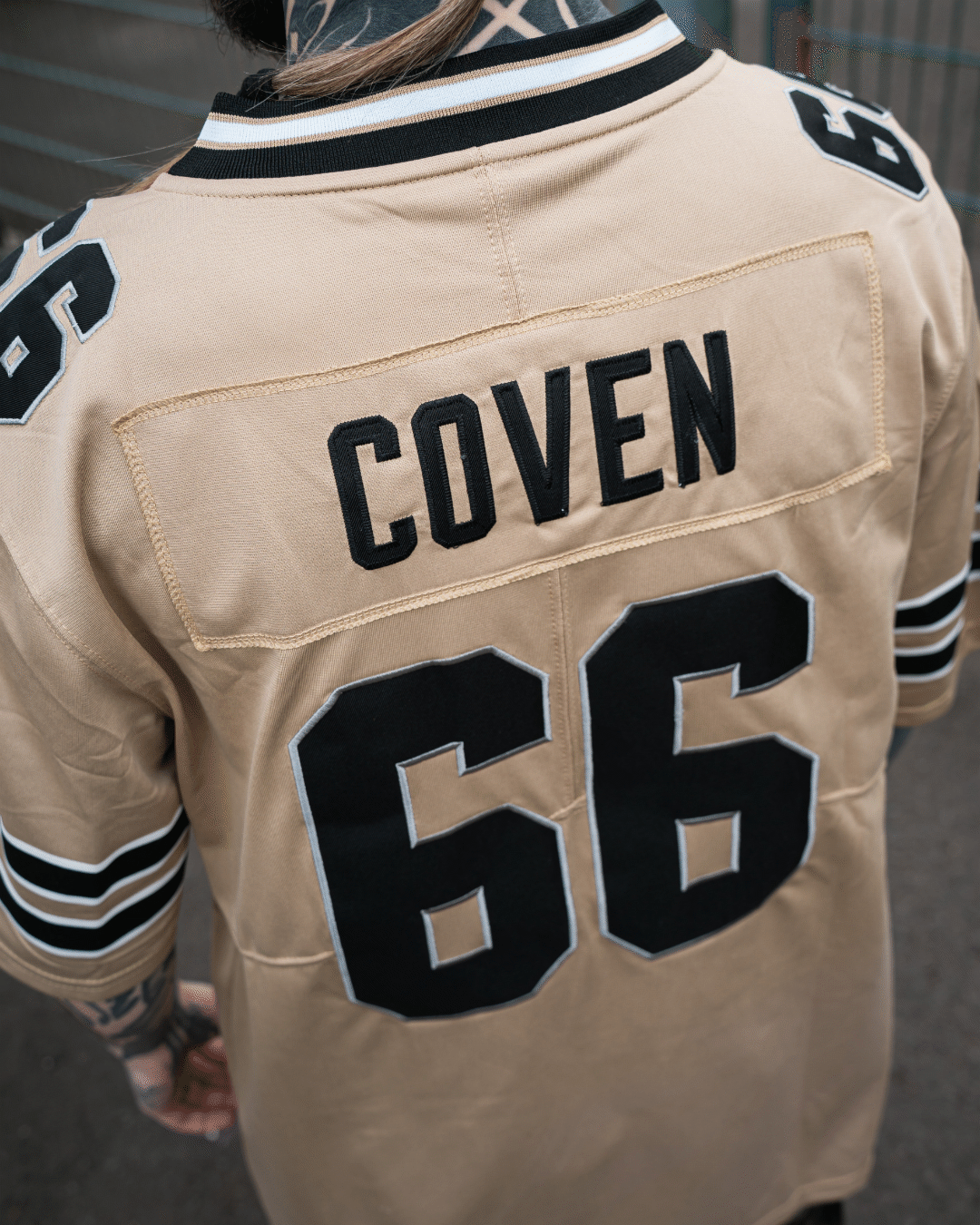 Coven - Hellfire League 2026 - American Football Jersey - Golden Rite