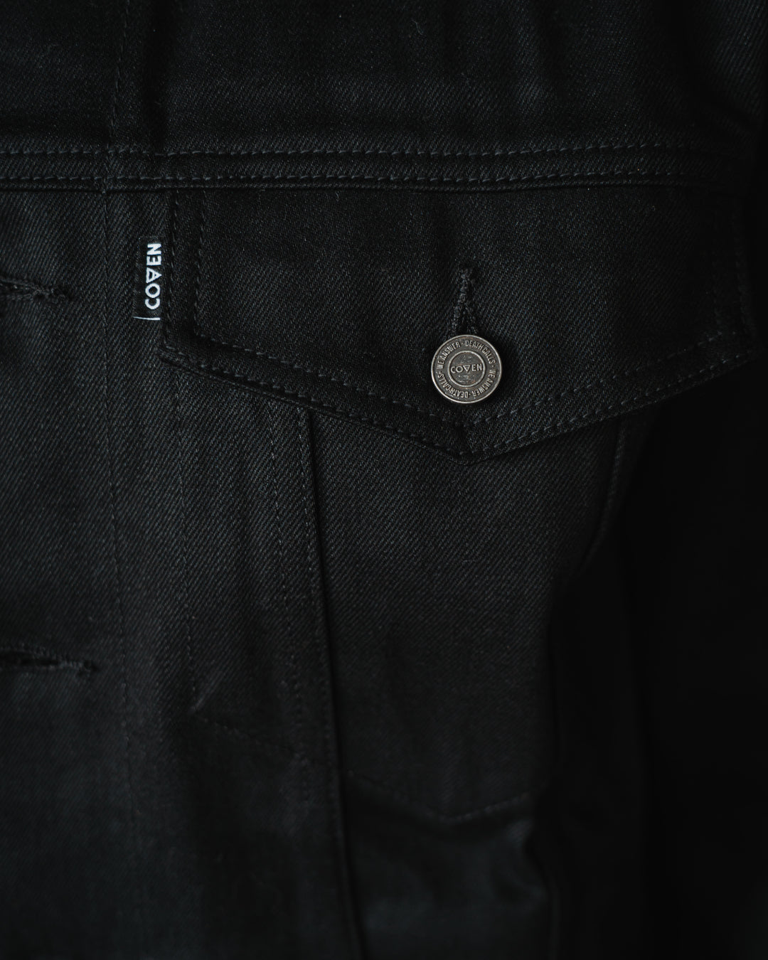 Coven - Trucker Jacket - The Wormshell - Black Loom