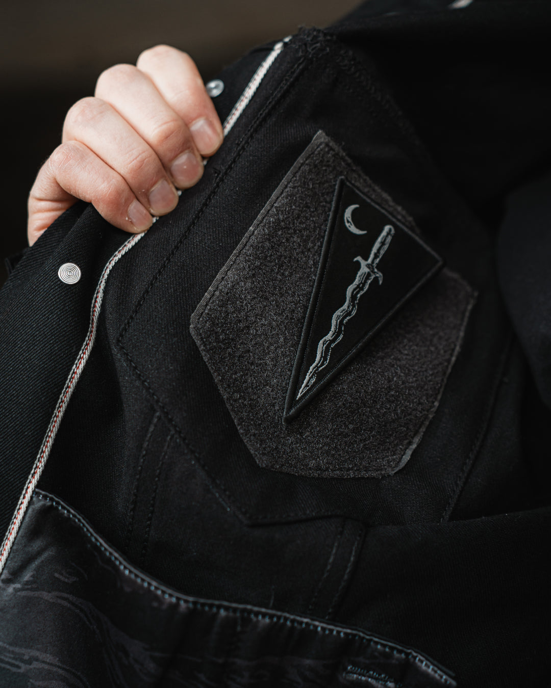 Coven - Trucker Jacket - The Wormshell - Black Loom