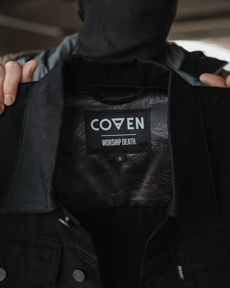 Coven - Trucker Jacket - The Wormshell - Black Loom