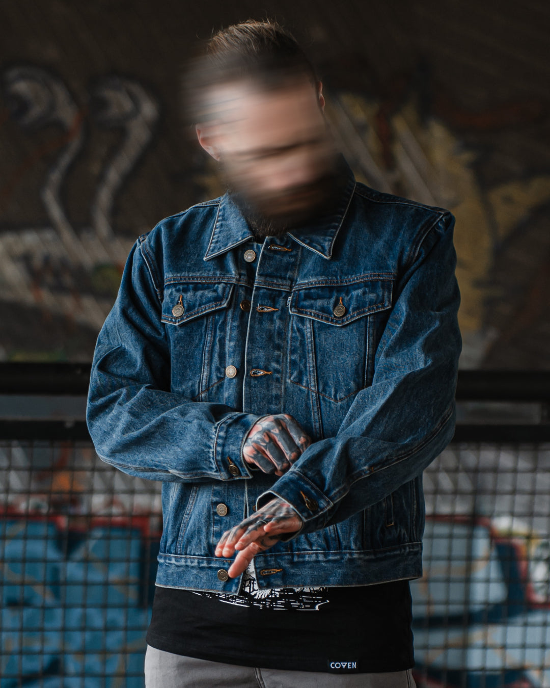 Coven - Trucker Jacket - The Wormshell - Drowned indigo