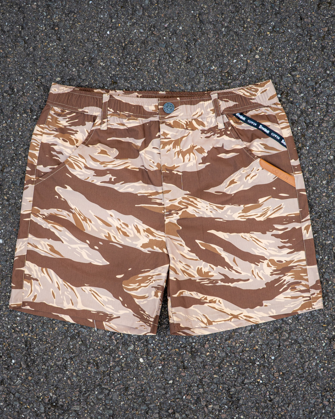 Cutthroat Shorts - tigerstripe desert