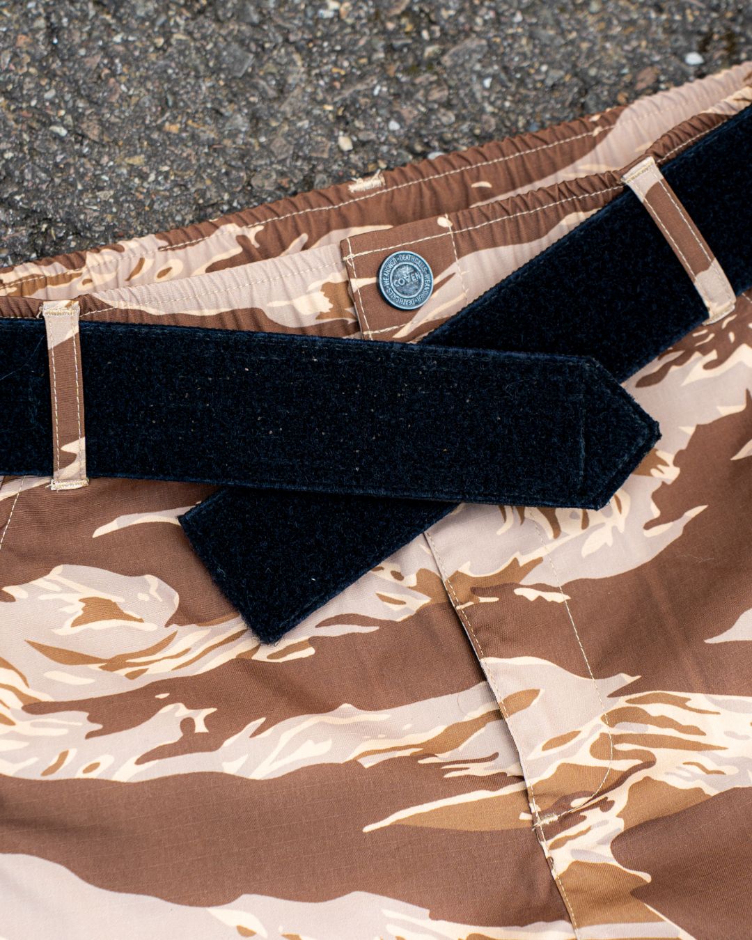 Cutthroat Shorts - tigerstripe desert