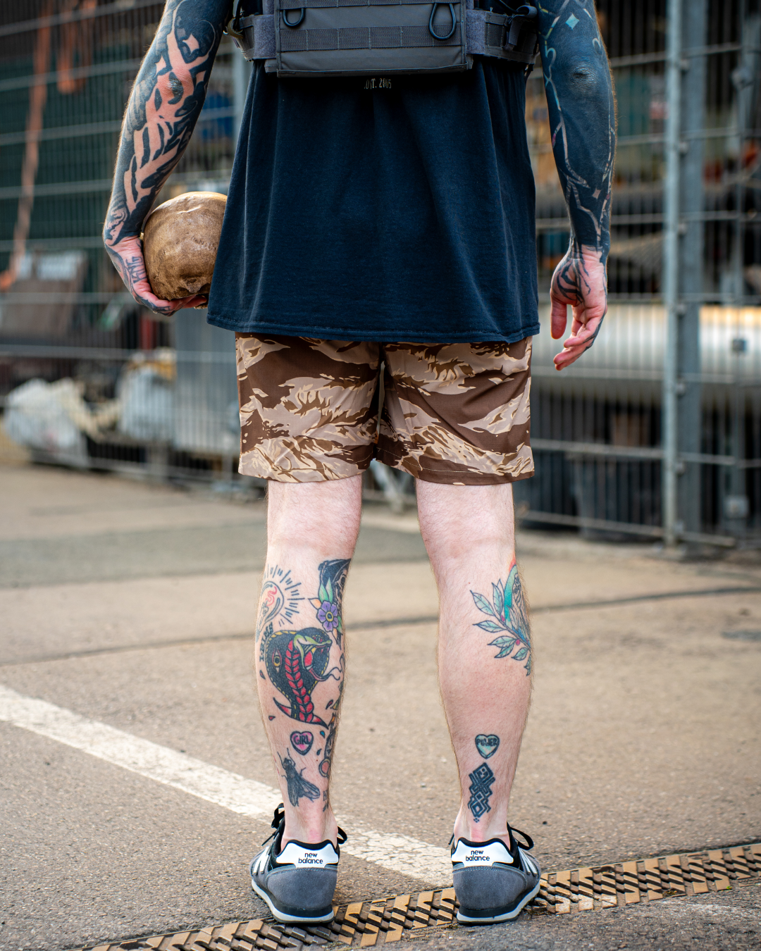 Cutthroat Shorts - tigerstripe desert