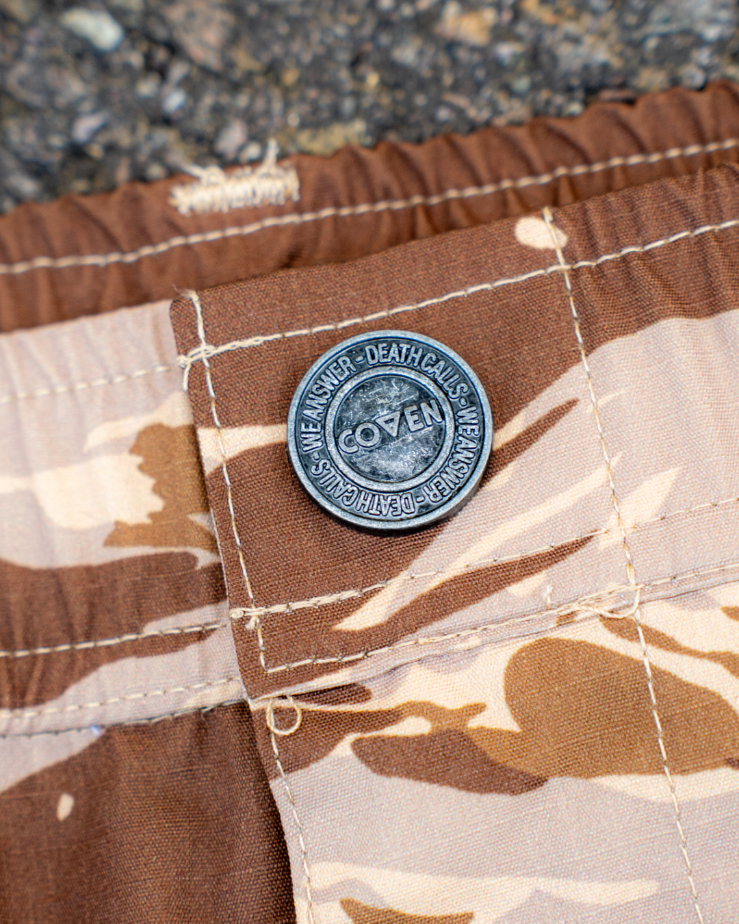 Cutthroat Shorts - tigerstripe desert