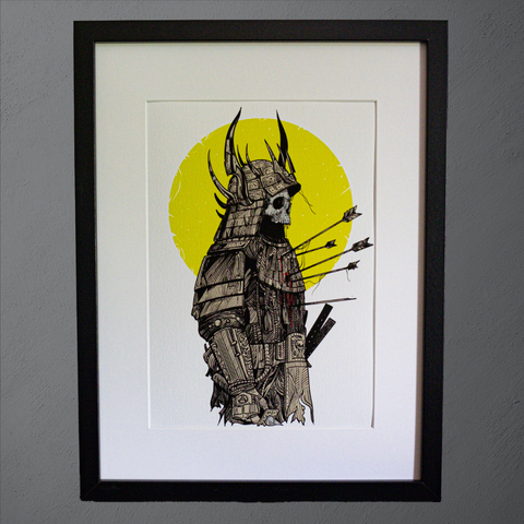 Art Print - Traditionally Violent golden sun - limitiert 11