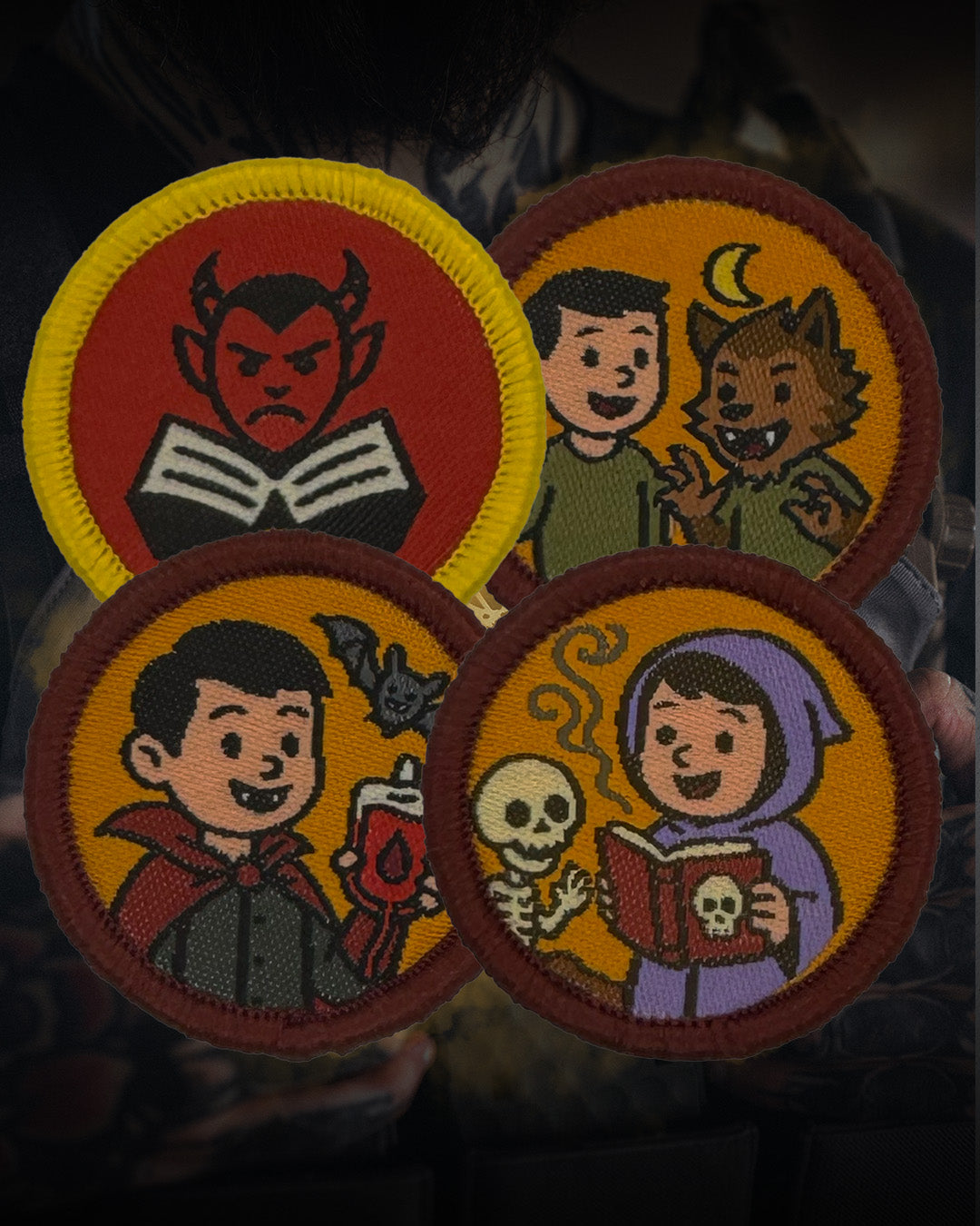Black Tongue & Blood Pacts - Merit Badge - Patch Set