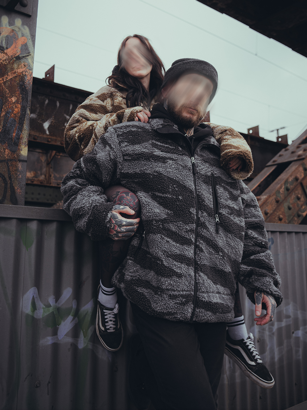 The Snugg - Sherpa Jacket - Tigerstripe desert