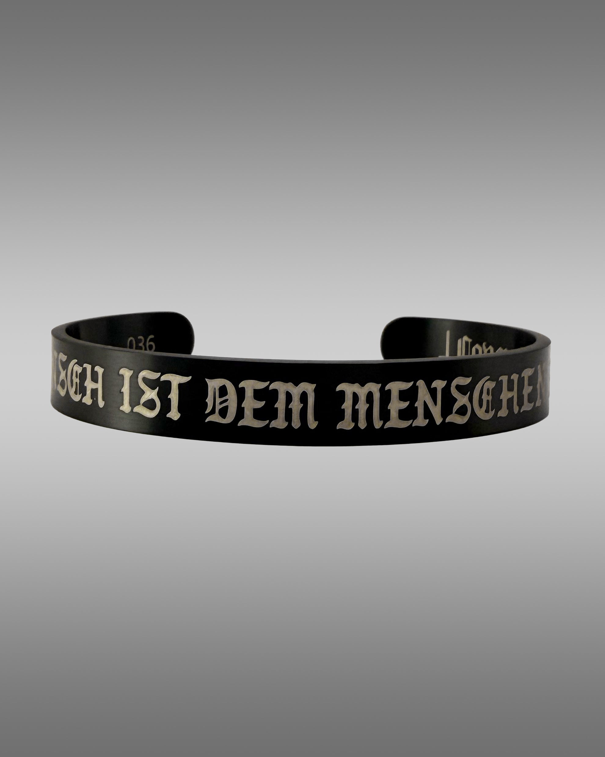 Doombraces - Armband - blackforge - Dem Menschen ein Wolf