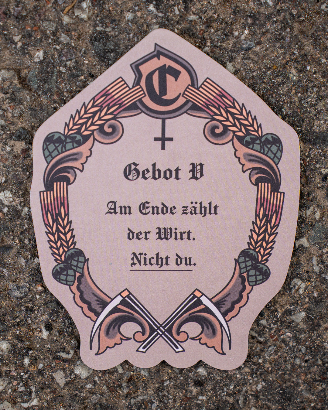 Die Fünf Gebote - Bierdeckel Set