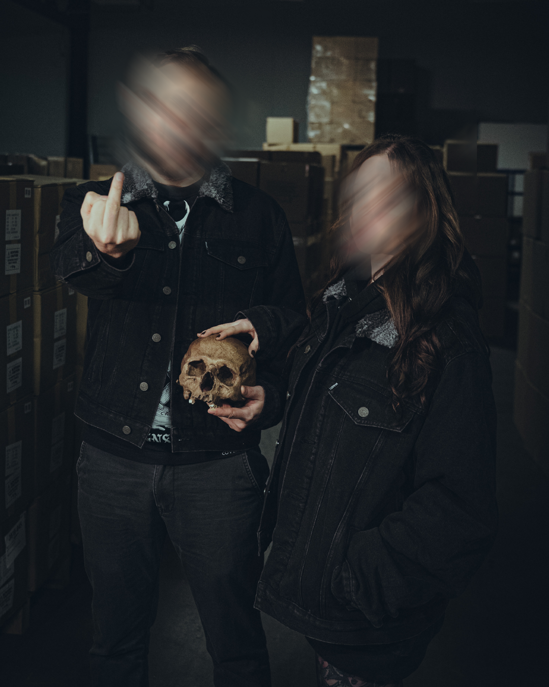 Coven - Winter Trucker Jacket - Wormshell of Black Winter