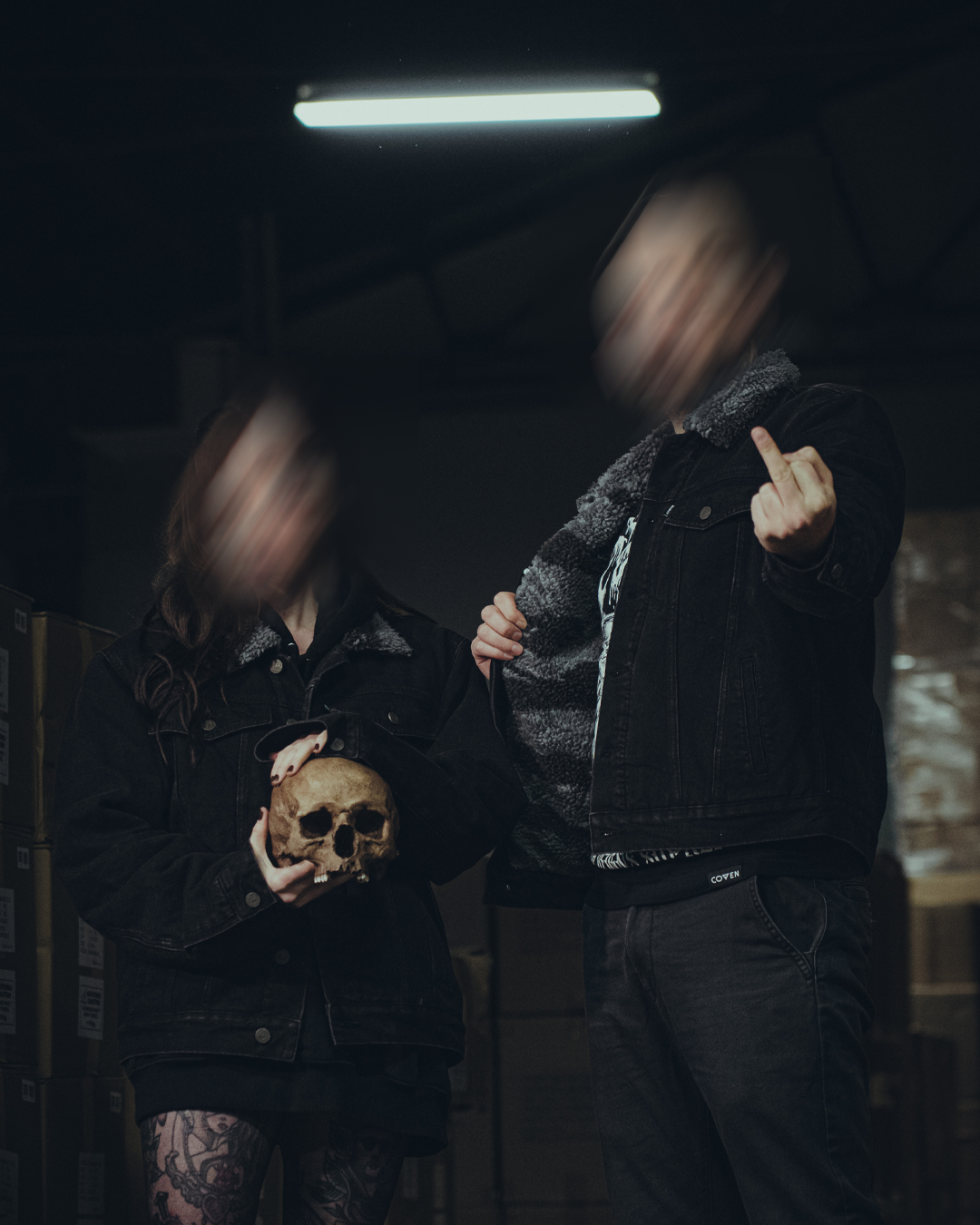 Coven - Winter Trucker Jacket - Wormshell of Black Winter